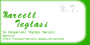marcell teglasi business card