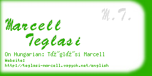 marcell teglasi business card